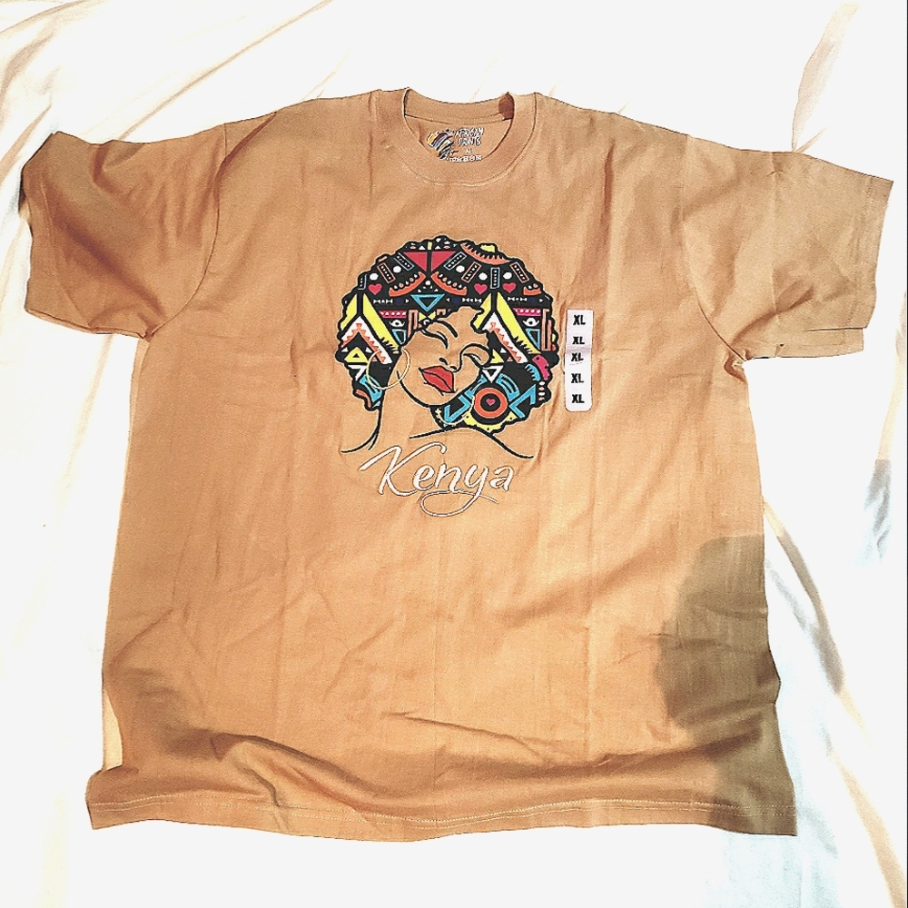 KENYA AFRICAN WOMAN TEE SHIRT